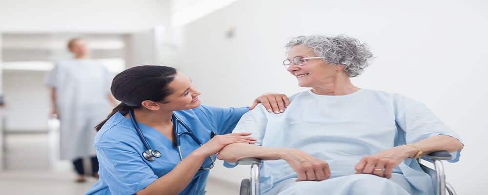Elderly patient & Nurse Advantage Medical Professionals